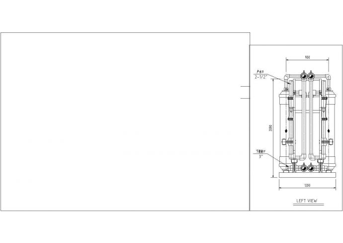 某30Th厂超滤膜组件装配CAD图纸_图1