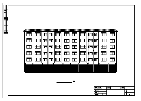 土木工程毕业设计_某市某六层房地产商住楼建筑设计cad图(含计算书，毕业设计)-图二