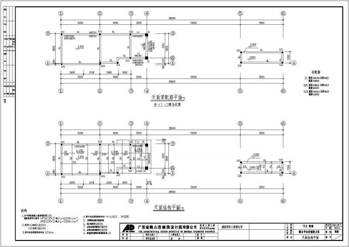 某厂区大门门卫围墙建筑详细方案设计施工CAD图纸_图1