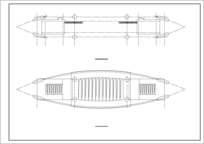某工业厂区大门建筑详细方案设计施工CAD图纸_图1