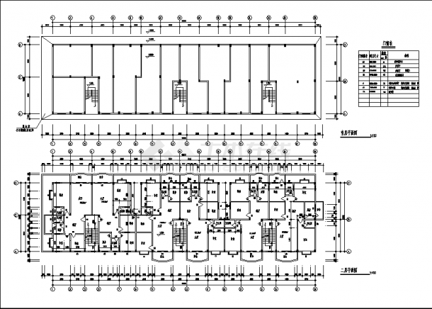 8层临江商住楼建筑设计施工cad图纸-图二
