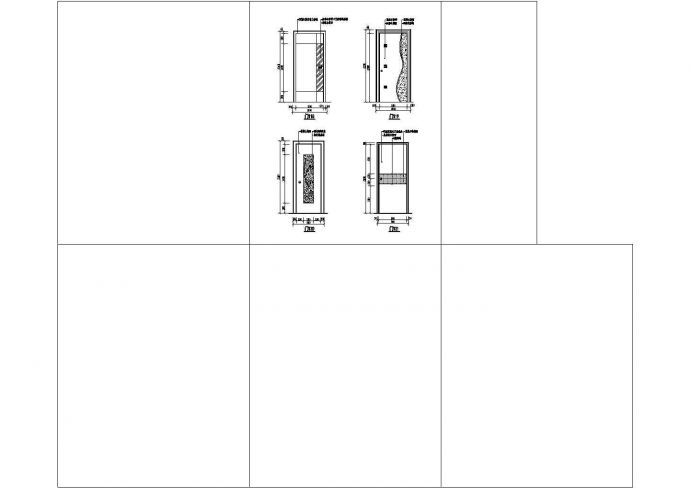 某简单实用小区大门建筑详细方案设计施工CAD图纸_图1