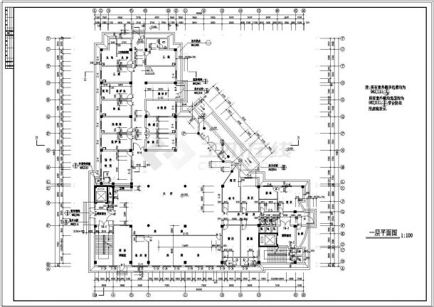 某医院全套建筑设计cad方案施工图-图二