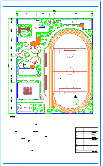 二个学校规划cad方案设计图纸_图1