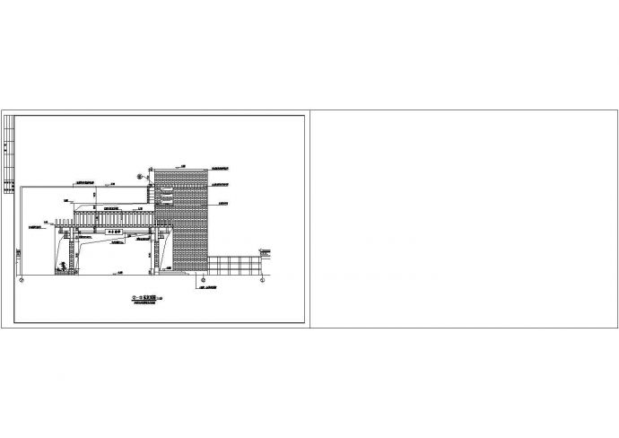 某水木清华小区大门建筑详细方案设计施工CAD图纸_图1