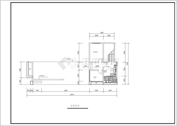 某石岩山城工业园大门建筑详细方案设计施工CAD图纸-图一