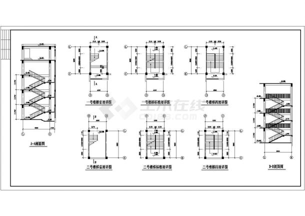 温州某学校5500平米4层教学楼全套建筑设计CAD图纸-图一