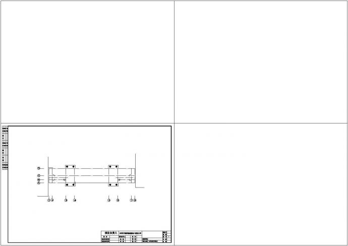 某学院大门建筑结构详细方案设计施工CAD图纸_图1