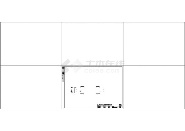 某学院大门建筑结构详细方案设计施工CAD图纸-图二