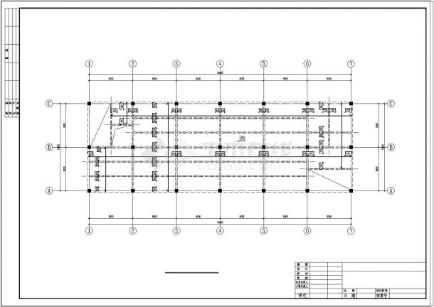 土木工程毕业设计_厂房设计_三层生产厂房，1354平米毕业设计（计算书、建筑、结构设计CAD图）-图二
