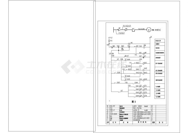 净化设备电气控制原理图CAD-图一