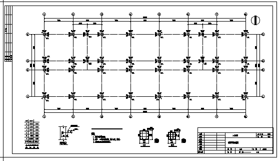 土木工程毕业设计_2000平米某六层框架结构综合楼结施cad图(含计算书，毕业设计)_图1