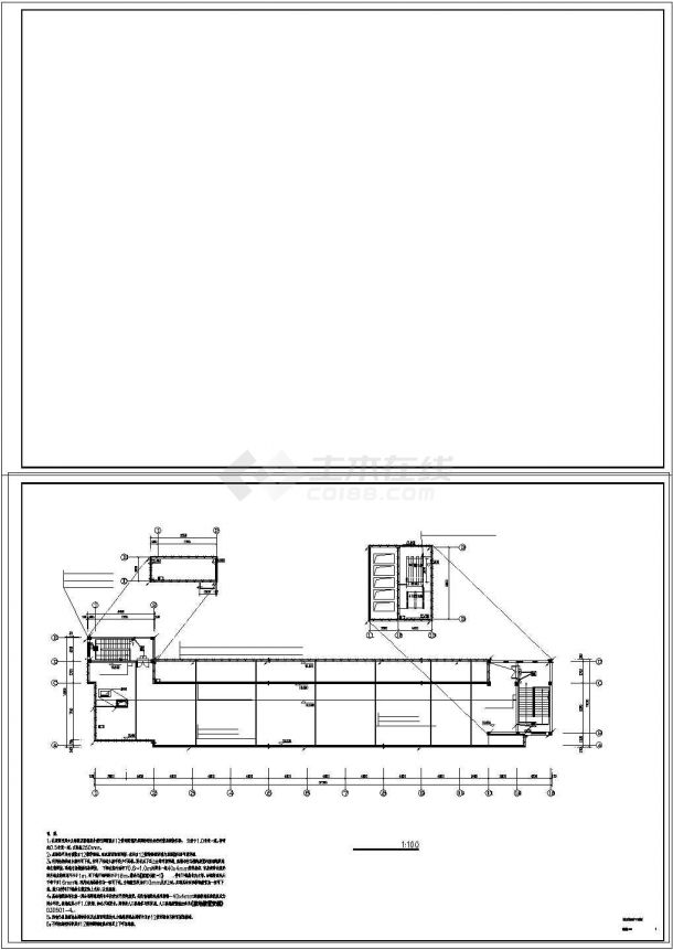 [浙江]某3322.6㎡中学五层教学楼电气cad图纸-图一