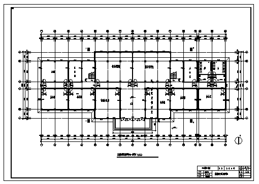 土木工程毕业设计_办公楼设计_5000平方米某单位五层综合办公楼建筑设计cad图(含计算书，毕业设计)_图1