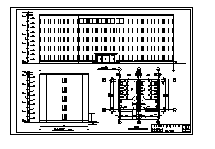 土木工程毕业设计_办公楼设计_5000平方米某单位五层综合办公楼建筑设计cad图(含计算书，毕业设计)-图二