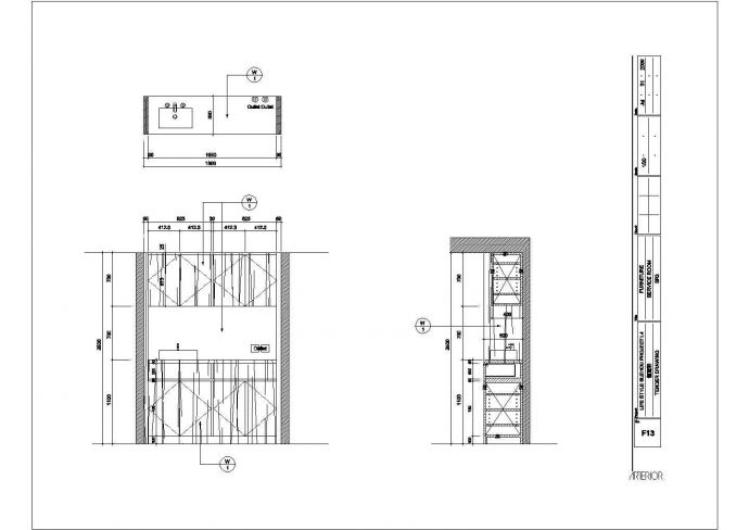 某火锅店设计施工CAD节点详细构造平面图纸_图1