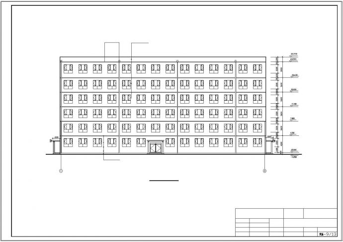 土木工程毕业设计_6层，5283平米框架教学楼毕业设计（计算书、建筑、结构cad图）_图1