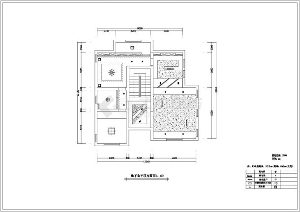 天津现代二层别墅设计详细建筑施工图-图一