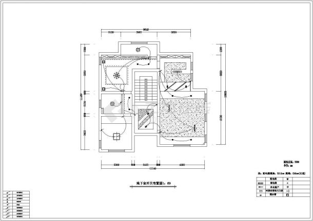 天津现代二层别墅设计详细建筑施工图-图二