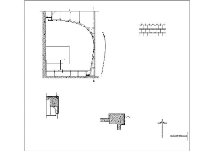 某新理念餐厅施工CAD设计构造节点完整图_图1