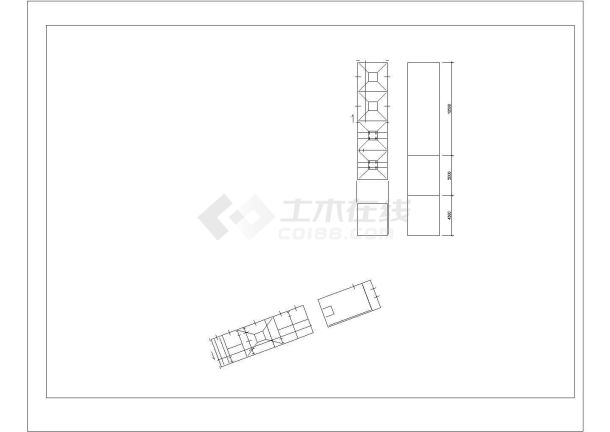 某含铜废水及废渣治理工艺CAD设计构造施工图-图一