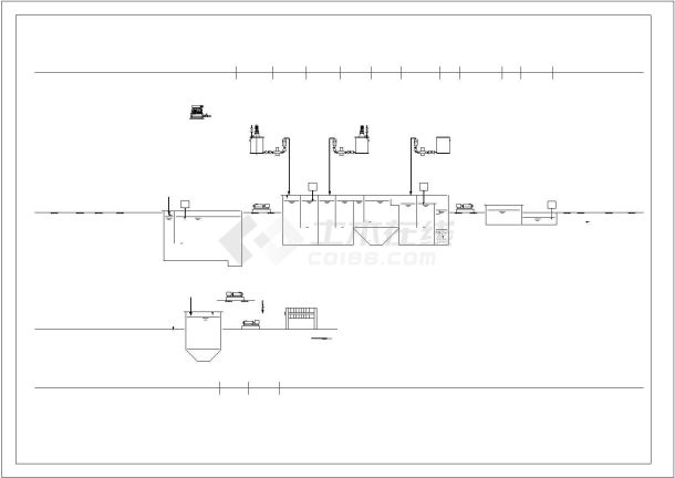 某含铜废水及废渣治理工艺CAD设计构造施工图-图二