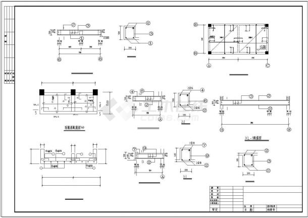 土木工程毕业设计_3965平米，三层框架教学楼毕业设计（计算书、施组、工程量计算、建筑、结构cad图纸）-图一
