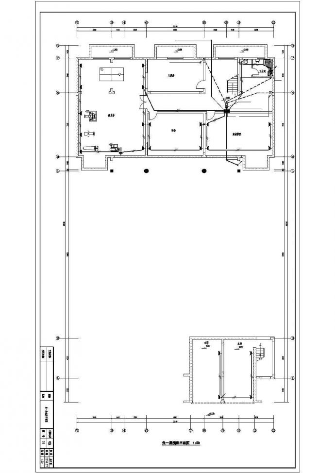 2019年北方某四合院设计cad全套建筑施工图纸（含设计说明，含电气设计）_图1