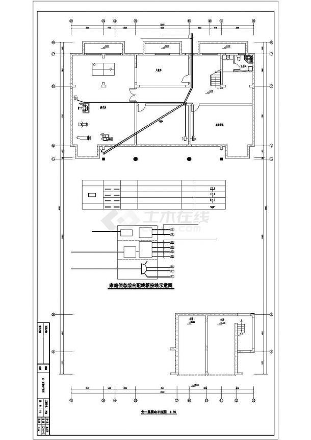 2019年北方某四合院设计cad全套建筑施工图纸（含设计说明，含电气设计）-图二