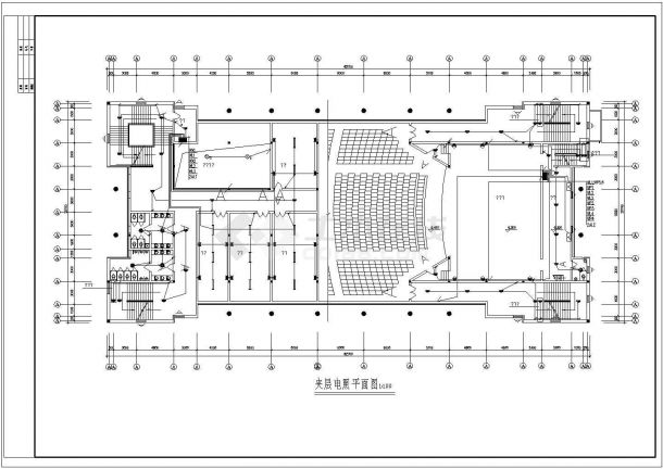 某礼堂全套CAD电气大样完整设计构造图纸-图二