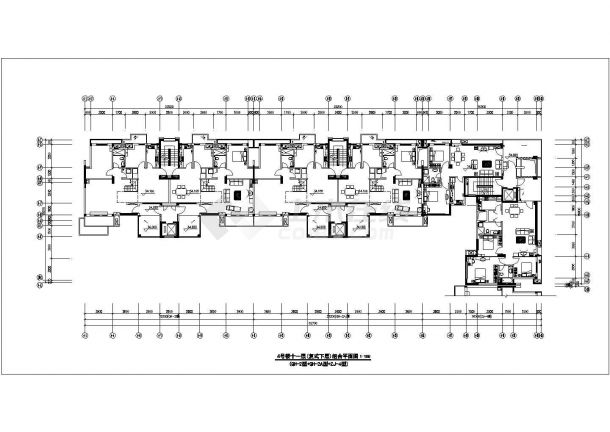 万科高层住宅楼施工图(CAD)-图二