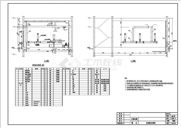 某污水处理厂全套CAD设计设备楼设备布置图-图二