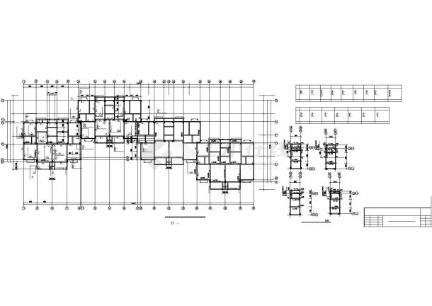 某地多层住宅结构设计CAD图纸-图一