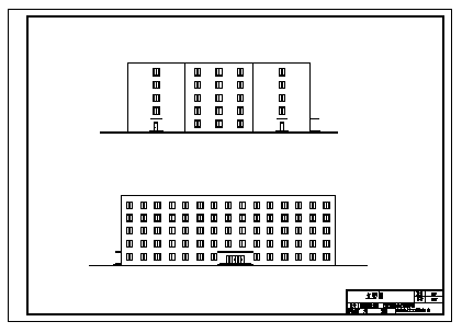 土木工程毕业设计_办公楼设计_某市某五层框架结构移动办公楼建筑设计cad图(含计算书，毕业设计)-图二