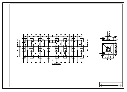 土木工程毕业设计_办公楼设计_4000平方米某框架结构办公楼结构施工cad图(含计算书，毕业设计)_图1