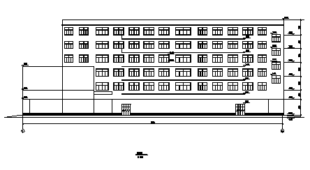土木工程毕业设计_办公楼设计_4000平方米某市某六层框架结构综合办公楼建施cad图(含计算书， 毕业设计)-图一