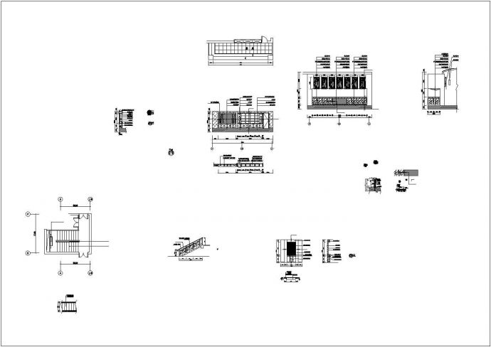某五星级大酒店装饰工程CAD设计构造图纸楼梯_图1