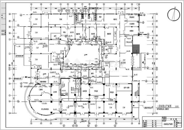 某十二层中医综合楼给排水设计图，25张图纸-图二