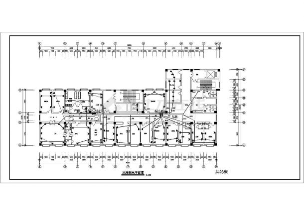 某大型医院高低压变配电所全套CAD设计完整详图-图二