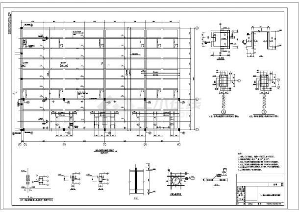 某电厂工业废水车间施工设计CAD图纸工业废水-图二