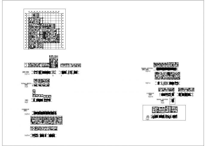 某主题餐厅施工CAD大样节点构造设计图_图1