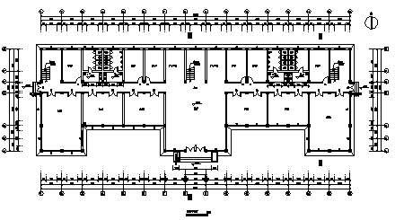 土木工程毕业设计_办公楼设计_4000平米某市某四层木业公司办公楼建施cad图(含计算书，毕业设计)-图一