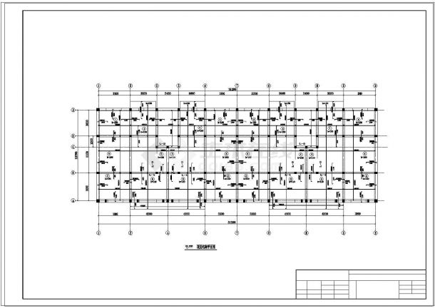 土木工程毕业设计_【6层】2454㎡六层8度区砖混住宅楼毕业设计（计算书、建筑、结构设计CAD图）-图一