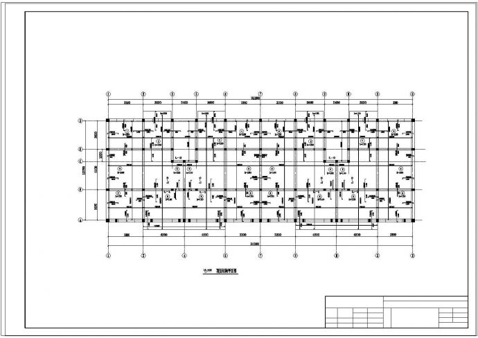 土木工程毕业设计_【6层】2454㎡六层8度区砖混住宅楼毕业设计（计算书、建筑、结构设计CAD图）_图1