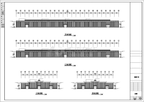 某公司63*180厂房工程CAD图纸-图一