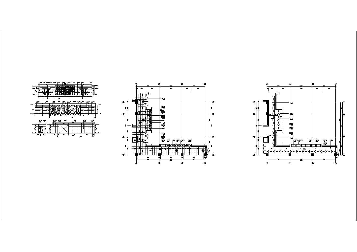 某五星级酒店二层餐厅回廊CAD设计构造节点施工图