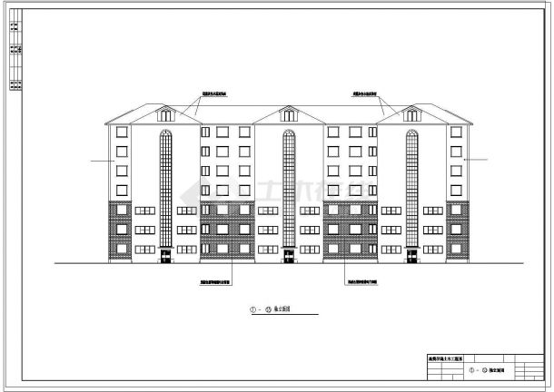 【7层】房地产公司住宅楼全套设计（4000平，含任务书，开题报告，计算书，建筑结构图）-图二