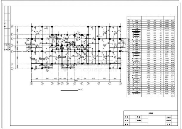 【9层】3060平米九层框架住宅楼（计算书、施组、建筑、结构设计CAD图）-图二