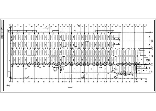 杭州市重钢厂房钢结构CAD平面布置参考图-图二