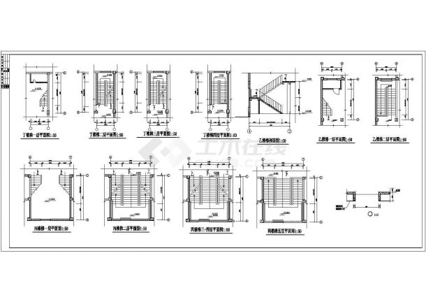 某汽车站全套CAD大样详细节点建筑图纸-图二